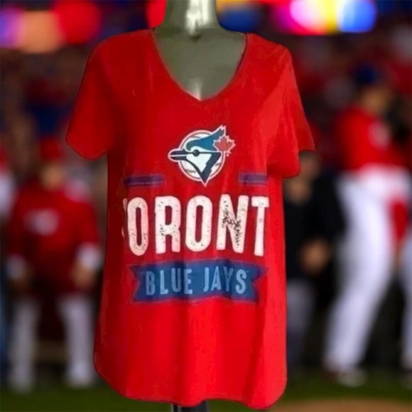 💟Toronto Blue Jays Red Canada Day Tshirt - Picture 8 of 16